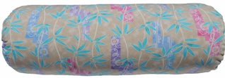 Kakaos Summer Flowers Round Bolster Cover #3